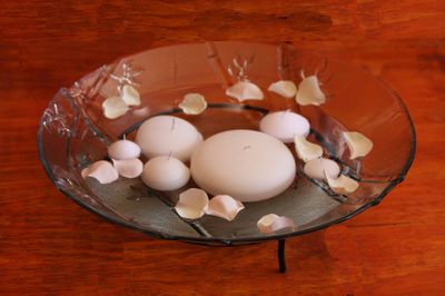 Funchal glass bowl + ring stand